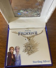 NEW IN BOX - Sterling Silver DISNEY Frozen 2 Snowflake Dainty Necklace