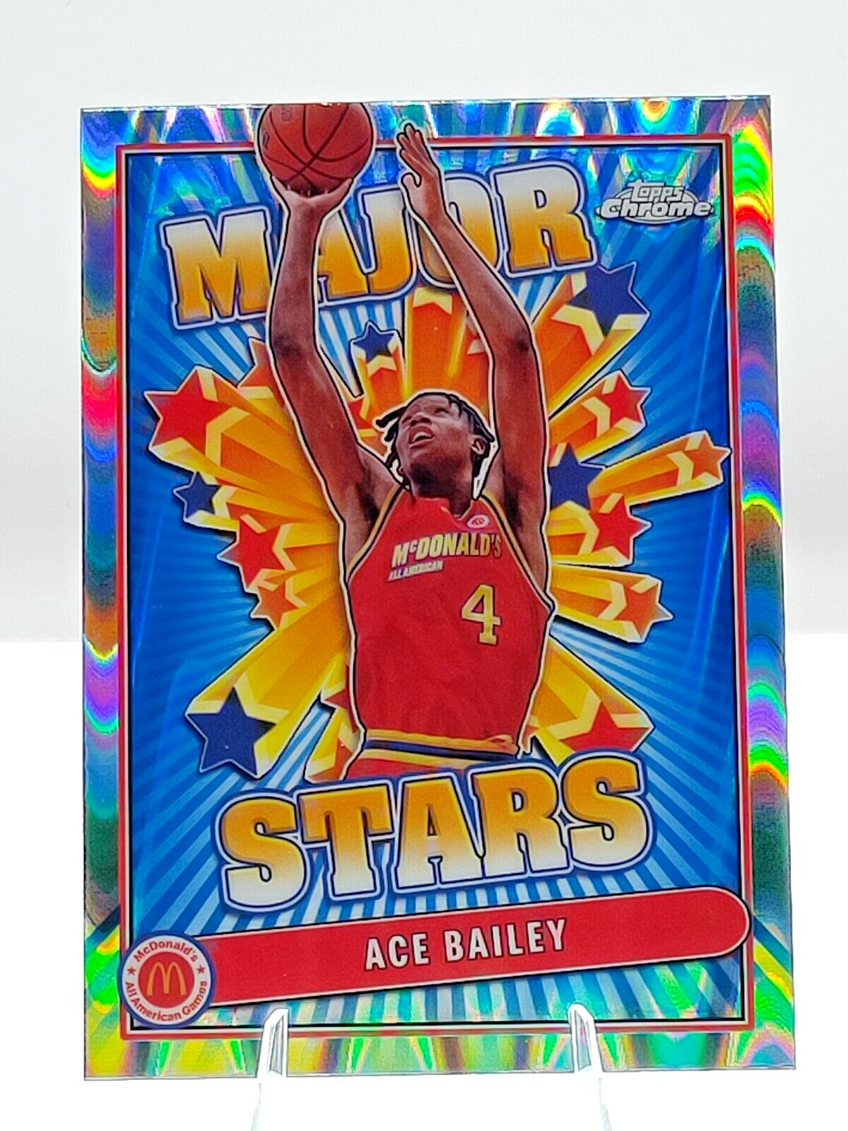2024 Topps Chrome McDonalds All-American Ace Bailey SES-AIB Raywave Refractor