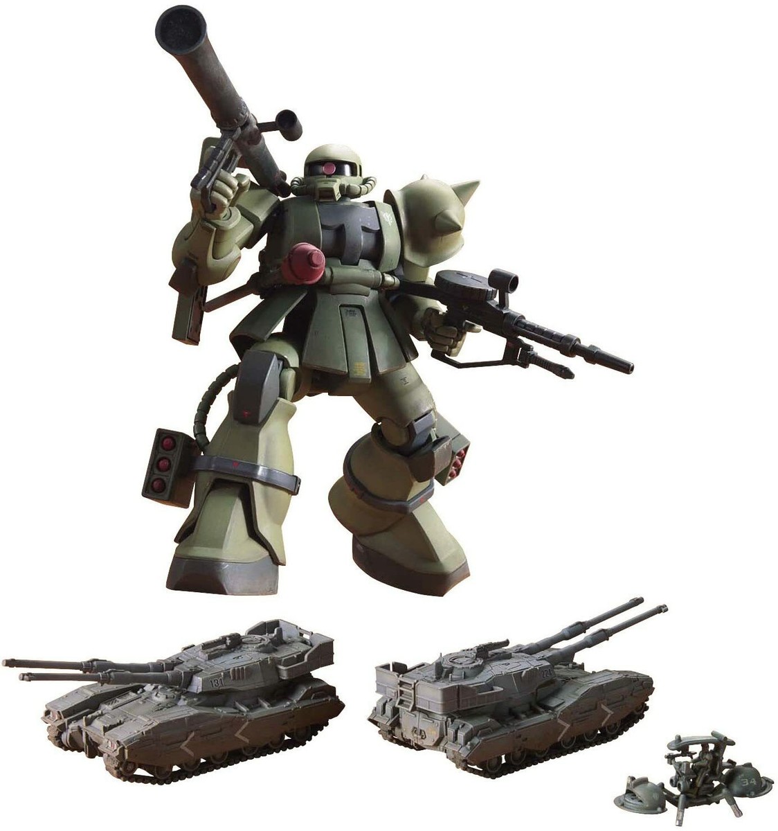 Hg U.C. Hard Graph 1/144 Ms-06 Zaku The Ground War Set Model Kit
