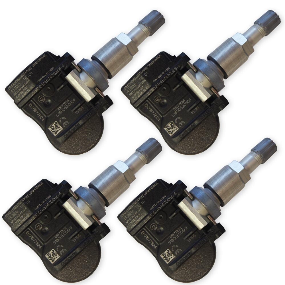 4x OEM TPMS-Sensor (1074812-00-B) Für Tesla Model S/X – Continental-VDO, 433 MHz, Alu-Ventil, Für Stahl-/Alufelgen – Bis 250 Km/h