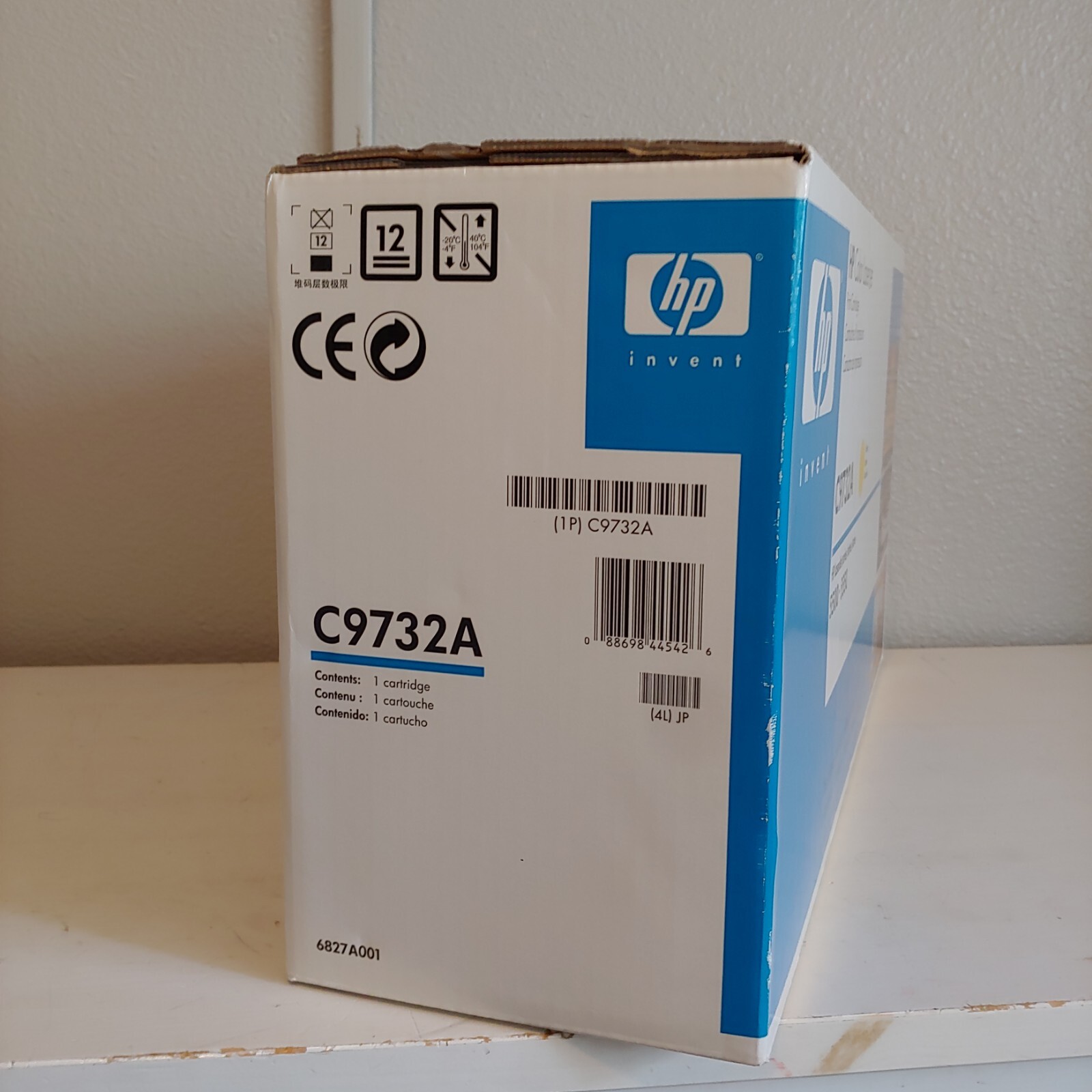 Genuine HP 645A C9732A Yellow Toner Cartridge 5500 5550 OEM Sealed Box ...