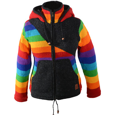 Strickjacken Nepaljacke Damen Goa Strickjacke Wolle