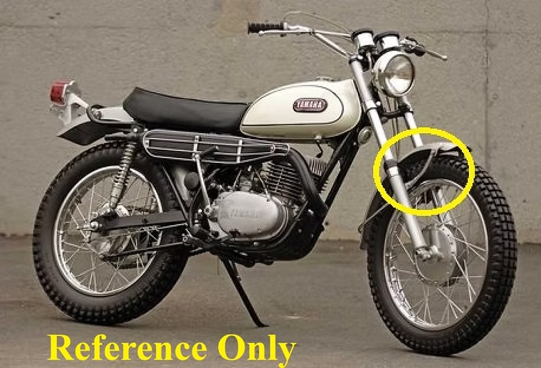 Vintage Yamaha Enduro CT1 175, DT1 250, RT1 360 STAY, FENDER (R