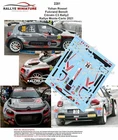 DECALS 1/24 REF 2281 CITROEN C3 ROSSEL RALLYE MONTE CARLO 2021 WRC RALLY