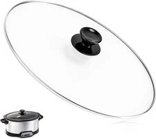 EFP Crock Slow Cooker Pot Lid Oval for Hamilton Beach Crock Pots 7 Quart Glass