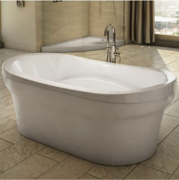 72" X 36" Neptune REV3672F Revelation Soaker Oval Freestanding Tub for