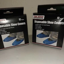 Lot of 2 Tool Bench Hardware, Disposable Shoe Covers 24 Pairs One Size Fits Most