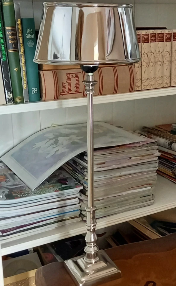 Lampenschirm Metall Gr. 1 glänzend HazenKamp E27 Schirm Oval 22cm f. Tischlampe - Bild 3 von 4