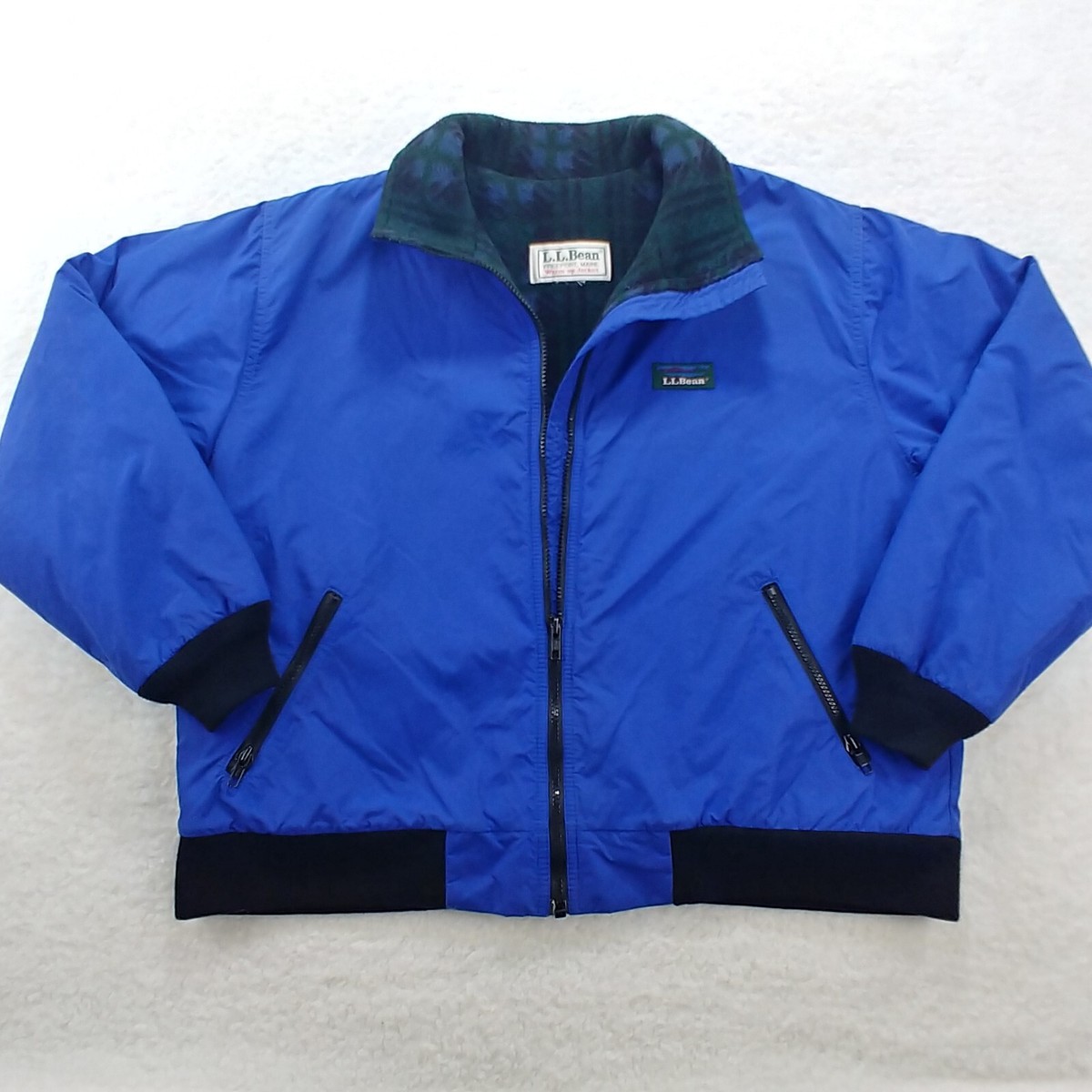Vintage LL Bean Mens 90s USA Fleece Lined Warm Up Bomber Ski 