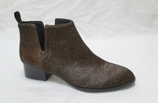 Jeffrey Campbell Muskrat Lo Real Fur From Cow Brown Bootie Size US 11