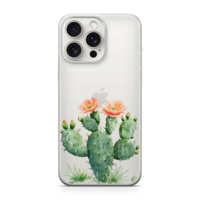 CACTUS GREEN Handy Hülle Transparent für iphone 16 PRO Motiv Stachel M9