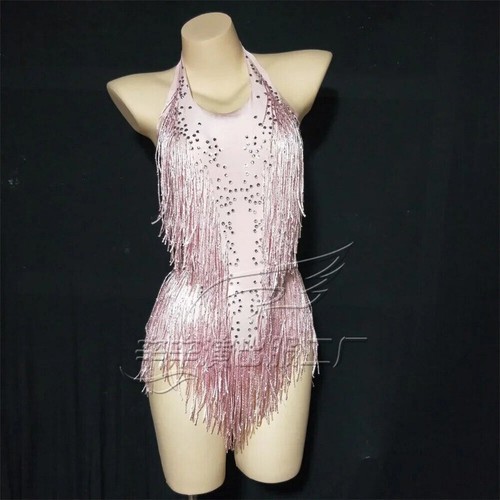 Rhinestones Bodysuit Women Dance Costume One-piece Dance Wear Singer Stage Hot - Picture 34 of 41