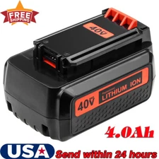 Battery 40V LBXR36 4.0Ah Replace for Black and Decker Lithium  LBXR2036 LBX2040