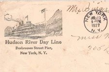 1927 Hudson River Day Line New York NY Advertising Cover