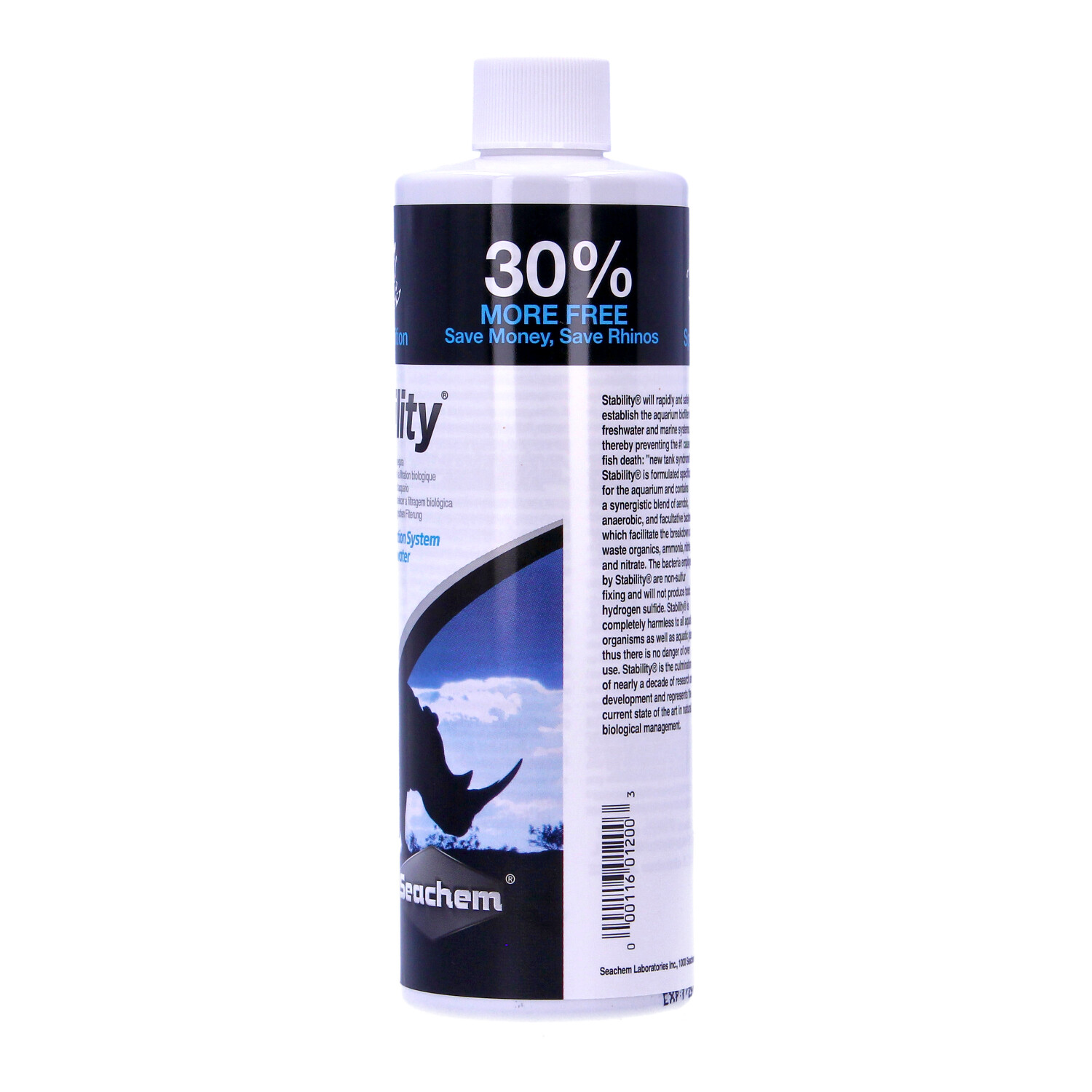 SEACHEM STABILITY 325ml (30% FREE) QUICK FILTER START BACTERIA marine & fresh - Image 2
