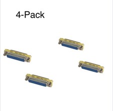 Serial Mini DB25 25-Pin Mini Female to Female Gender Changer Coupler Adapter 4pk