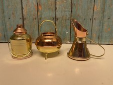 Doll house miniature items. Pots And Pans, Hard To Find Vintage