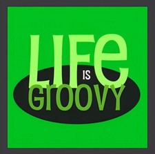 Life Is Groovy Happy Positive -Refrigerator Fridge MAGNET