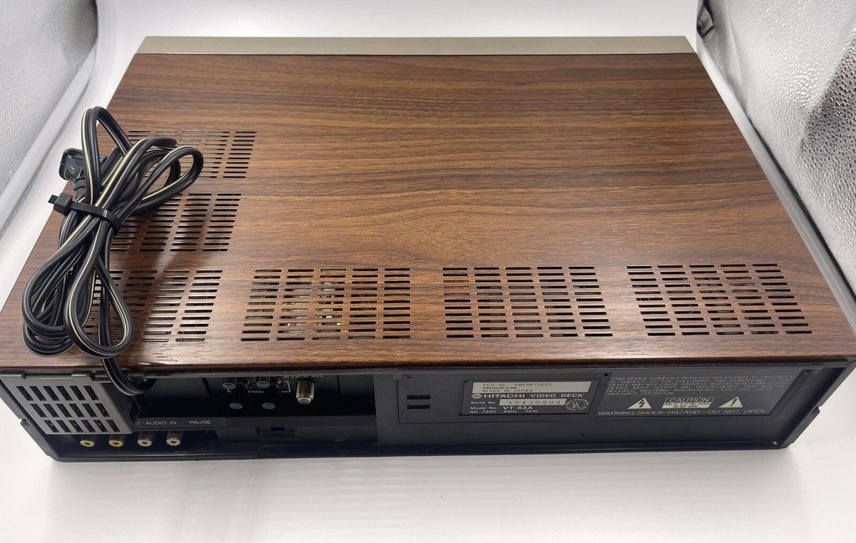 Rare Vintage HITACHI VT-63A video VHS recorder VHS..Power On Parts