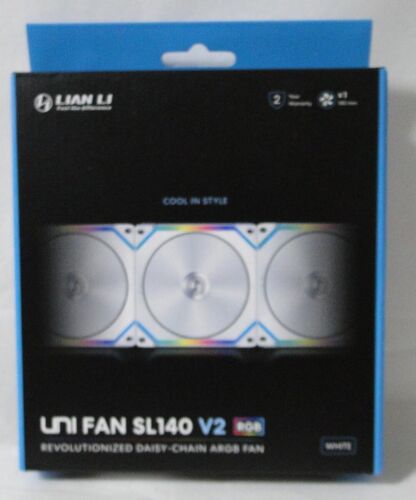 Lian Li UNI Fan SL 140V2 RGB Fan 140mm White 1-Pack NEW !