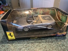 VTG HOT WHEELS 1995 GREY FERRARI F355 SPIDER DIECAST 1:18
