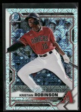 2021 Bowman Chrome #BCP-158 Kristian Robinson Prospects Mojo Refractor