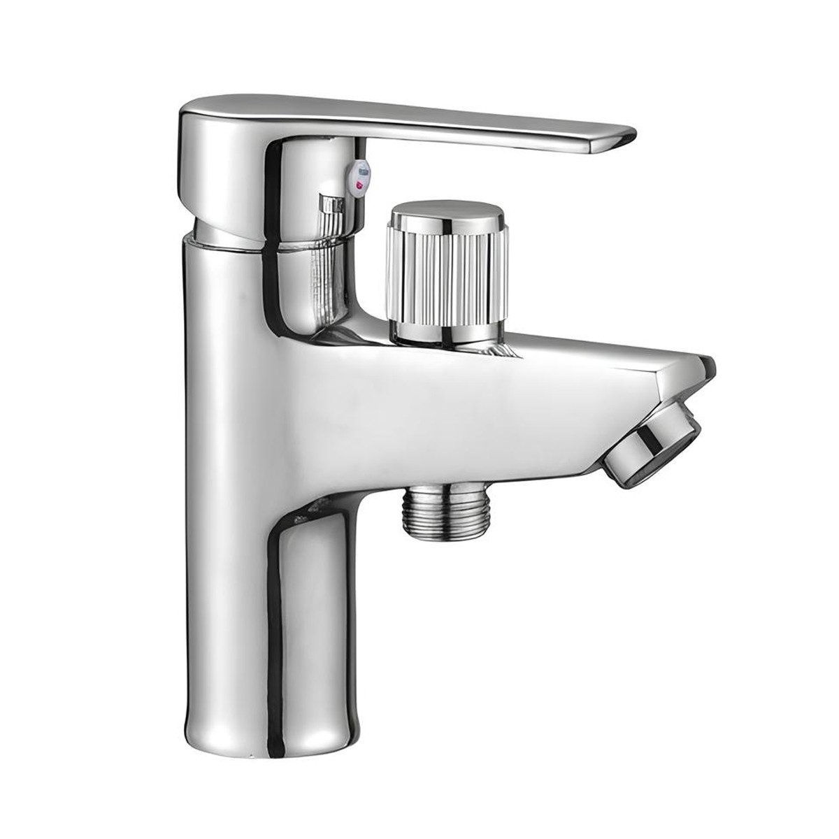 Mitigeur lavabo anti-corrosion chrome Avizar pour stopper le calcaire et l'usure