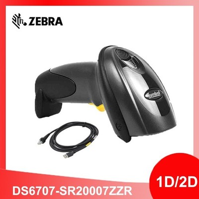 Symbol Motorola DS6707-SR20007ZZR 2D Handheld Barcode Scanner with USB Cable New