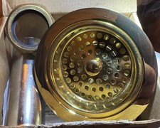 Kohler 8801-PB Polished Brass Basket, Strainer and Tailpiece -Duostrainer 4.5"