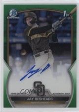 2023 Bowman Draft Chrome Prospect Green Refractor 61/99 Jay Beshears Auto 0v33