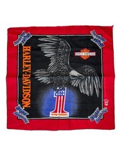 VTG Harley Davidson Bandana Handkerchief Made In USA Eagle Motorcycle