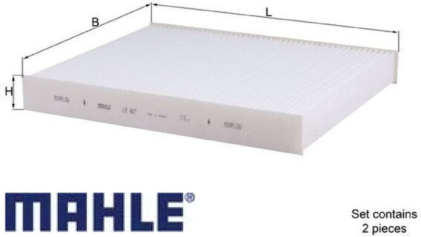 Mahle LA467/S Filter FüR Innenraumluft Innenraumfilter Filter Innenraum-image