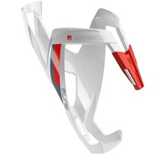 Elite Custom Race Bottle Cage, White/Red
