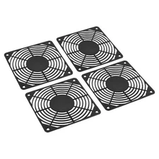 4PCS 120mm Fan Filter ABS Plastic Ventilator Grill Protector Guard Black
