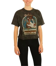 Junk Food Womens Jimi Hendrix Cropped Graphic T-Shirt