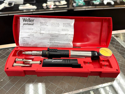 Weller Portasol Self-Igniting Cordless Soldering Iron Kit W/Case Model #PSI100K