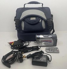 JVC GR-DVL20E MiniDV Camcorder Silver 2.5" LCD 160x Zoom Charger Battery Remote