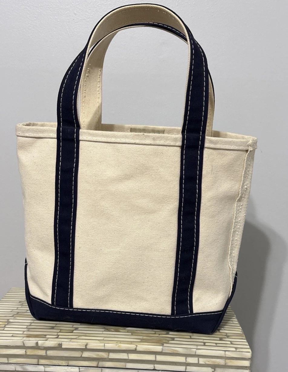 Vintage L.L. Bean Boat & Tote Canvas Bag Size 11’x11’x5”
