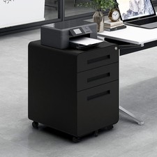 3 Drawer Mobile File Cabinet Under Desk Office,Simple Style Versatile Storage