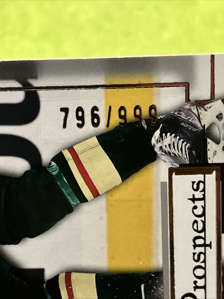 /999 Matt Boldy RC 2022-23 SP Game Used #RC-3 SUPER PROSPECTS - Minnesota Wild - Image 2 of 3