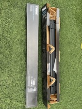 Thule Aeroblade Edge Black Raised Rail 7501b Crossbars W Straps - Set Of 2