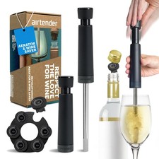Airtender Winemaker and Vacuum Set - Vacuum Pump - 6 Wine Stoppers - Gift Box