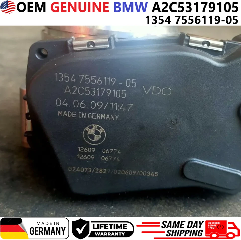 Cuerpo de acelerador BMW original para BMW Turbo 2007-2016. A2C53179105, 1354 7556119-05 Foto 2 de 4