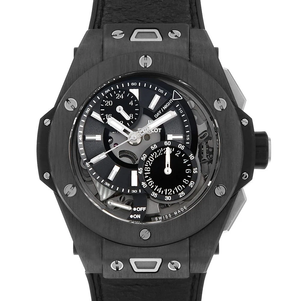 Hublot — HUBLOT Big Bang Alarm Repeater GMT Carbon Yoshida 100th Anniversary Model Li...