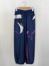 GIORGIO ARMANI Ladies Easy Pants Top-Of-The-Line Black Label Silk Size 36 Navy