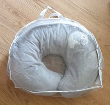 Chicco Boppy Nursing Breastfeeding  Support Pillow  Infants Grey Elephant Motif