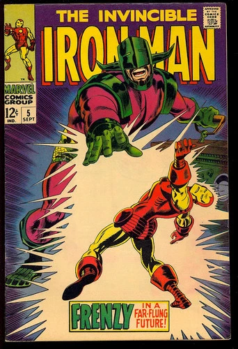 Iron Man #5 Very Nice Silver Age Superhero Vintage Marvel Comic 1968 FN-VF