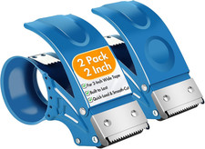 2 Pack Heavy Duty Packing Tape Dispenser Gun 2-Inch Wide Tape Dispenser with A