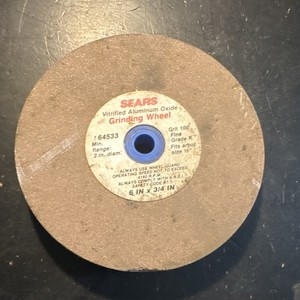 Sears Craftsman Vitrified Aluminum Oxide Bench Grinding Wheel Model #9-64533