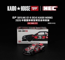 Kaido House x Mini GT Nissan Skyline GT-R R34 KHMG271 2026 HEC China Expo Sealed